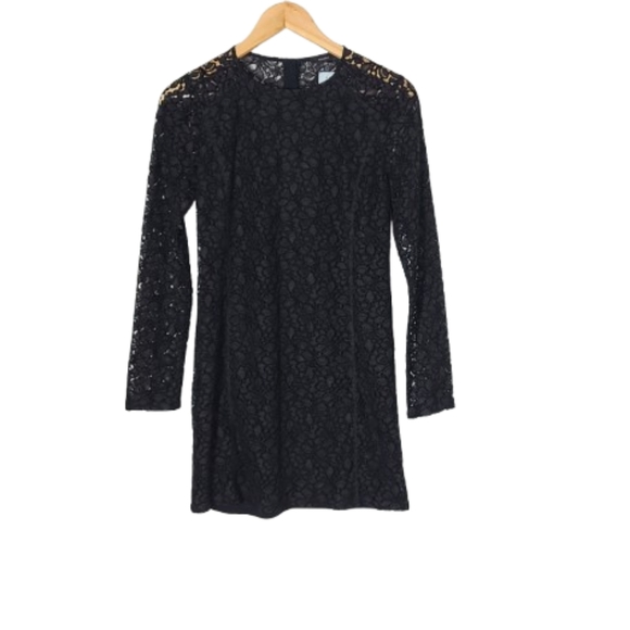 Aritzia Talula Barnum Black Lace Mini Dress Women's Size 6 - Picture 5 of 14